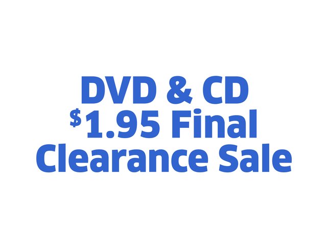 DVD & CD $1.95 Final Clearance Sale